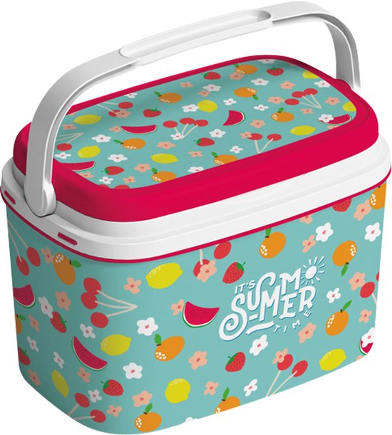Koelbox Summer time Aqua 6L van Merkloos