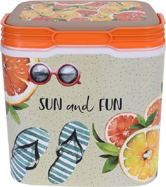Koelbox - Sun and fun -29 liter - Koelbox met zomerse print van KOEL