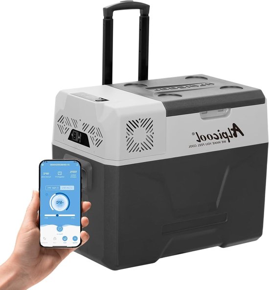 Koelbox Vriezer - Mini Koelkast - Outdoor Activiteiten - Snelle Koeling - 40 Liter - Zwart