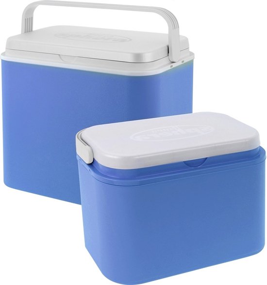 Koelboxen set - 10 en 24 liter - 2 stuks - koelbox 38x24x40 cm en 32,5x20x26 cm van Campart Travel