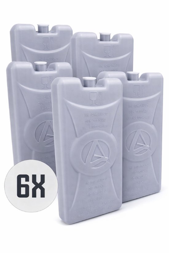 Koelelement Deepcool Gel - Koel Element voor Koelbox & Koeltas - Herbruikbaar - Grijs - 6 Stuks van Merkloos