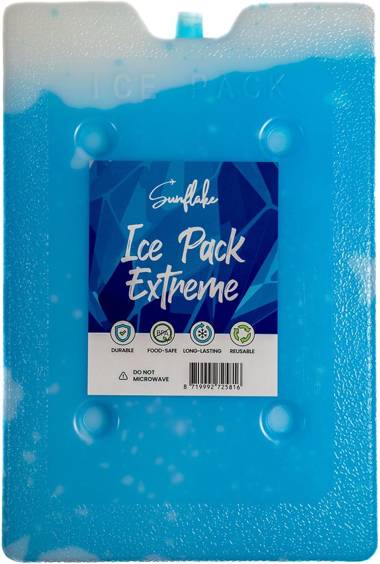 Koelelement Groot voor Koelbox of Koeltas - Plat - Sunflake van KOEL