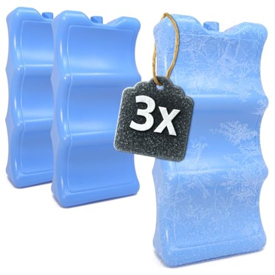 Koelelement voor blikken en kleine flessen - Koelpack voor koeltas en koelbox (3 stuks) van Merkloos