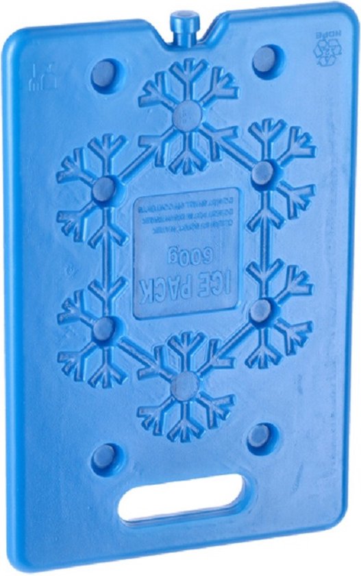 Koelelementen - 1x - 600 ml - blauw - 20 x 30 cm - Koelblokken/koelelementen voor koeltas/koelbox van KOEL
