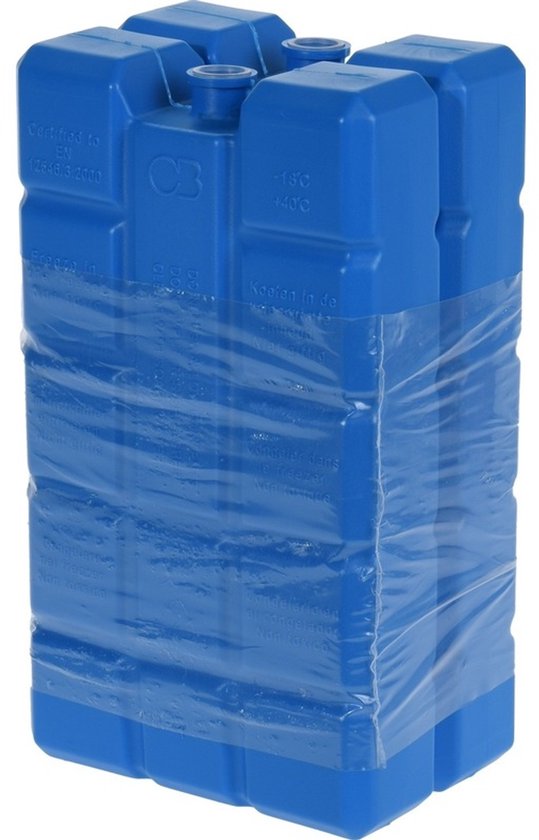 Koelelementen - 8x stuks - 400 gram - 9 x 16 cm - kunststof - elementen voor koelbox/koeltas