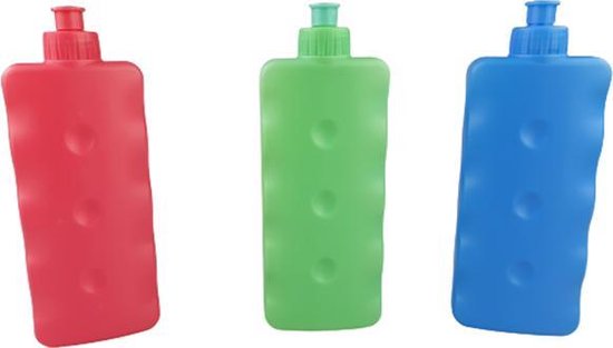Koelelementen - Plastic - Blauw / Roze / Groen - 23,5 cm - Set van 2 - Assorti van KOEL