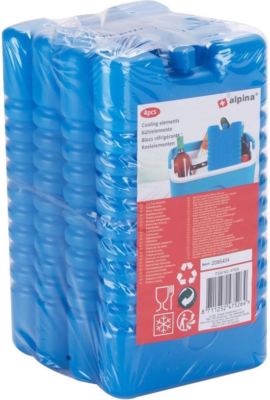 Koelementen - Koelelement - Voor koelbox - Voor koeltas - 220 ml - 4 stuks van KOEL