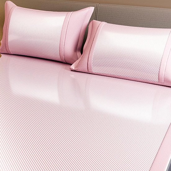 Koelende zomermat - IJszijde deken - Comfortabel slapen - Ademend materiaal - 0.9 x 2.0 m - Blauw