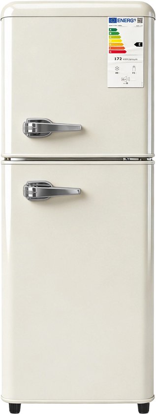 Koelkast 112 liter compact dubbeldeks koel vrieskast voor thuis keuken kantoor gebruik