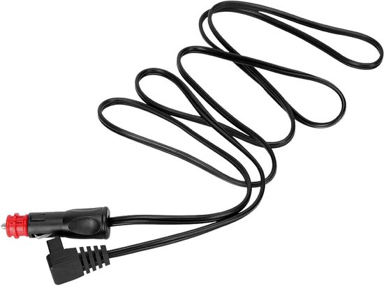 Koelkast Kabel - Stroomkabel Auto - Stroomvoorziening Onderweg - Universele Spanning - 2 Meter - Zwart