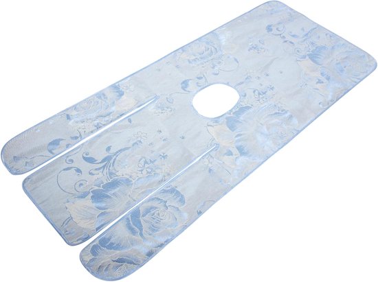 Koelmat Slaapsysteem - Verkoelend Bed - Comfortabel Slapen - Ademend Zijdemateriaal - 195 x 90 cm - Blauw