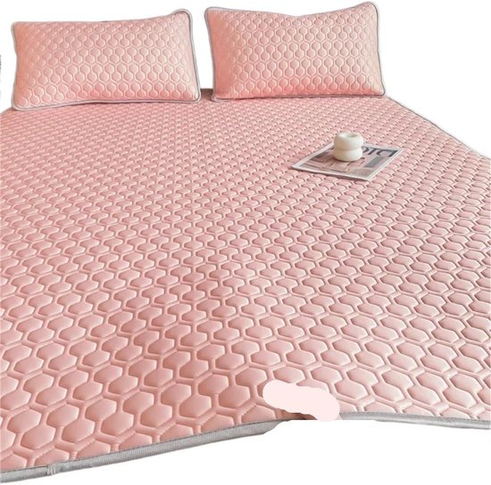 Koelmat - Zomer laken - Koel slapen - Ademende stof - 150 x 200 cm - Roze