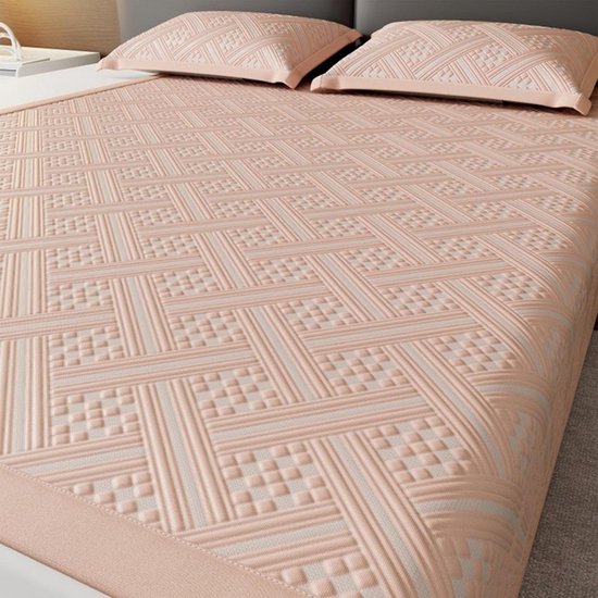 Koelmatras - Zomerslaapmat - Koel Slapen - Ademende Structuur - 200x220cm - Roze