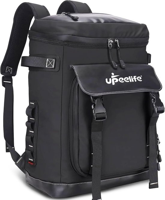 Koelrugtas - Zwart - 45 x 22 x 34 cm - Geïsoleerde Waterdichte Koeltas 30 Liter - Voor Picknick en Outdoor