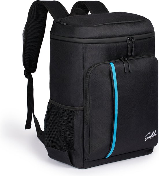 Koelrugzak Groot 30 Liter - Koeltas Rugzak voor Outdoor Activiteiten en Kamperen – XXL Koelrugtas voor Heren & Dames - Zwart - Sunflake van KOEL