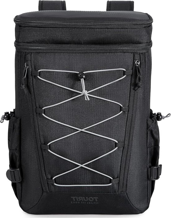 Koelrugzak grote capaciteit geïsoleerde rugzak voor mannen en vrouwen voor picknick wandelen kamperen fissen of werk - TOURIT Cool Box Stand van KOEL