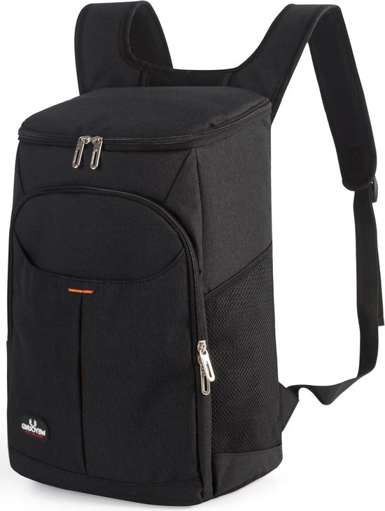 Koelrugzak - Isolerende tas - Picknicken en uitstapjes - Waterafstotend Oxford weefsel - 28 Liter - Zwart