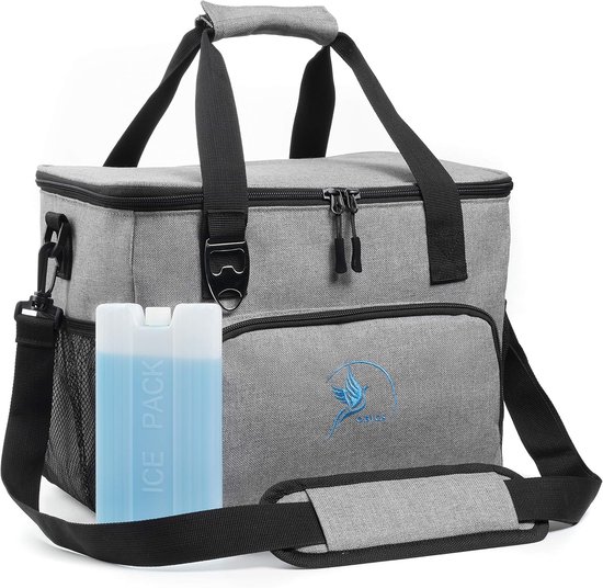 Koeltas 20 30L - Isolatie tas - Buitenactiviteiten - Geïntegreerde flesopener - 30 Liter - Blauw
