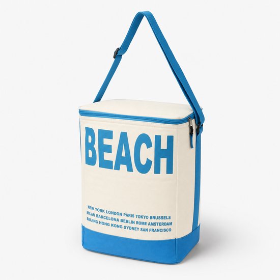 Koeltas 20 Liter - Strandtas met Schouderband - Isolerend - Blauw