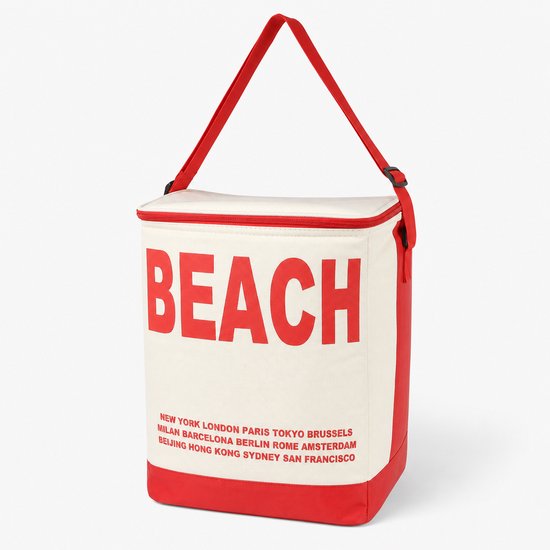 Koeltas 20 Liter - Strandtas met Schouderband - Isolerend - Rood