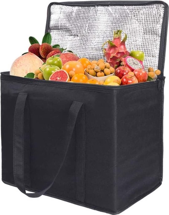 Koeltas, 30 liter koelbox, grote opvouwbare koelmand, isoleertas, picknicktas, lunchtas, thermotas, koeltas voor levensmiddelentransport van KOEL
