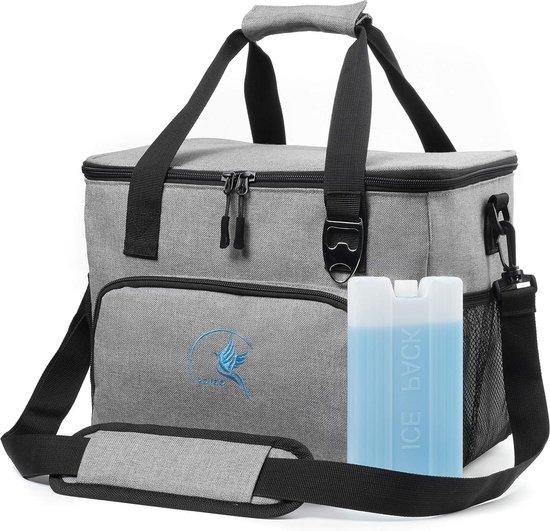 Koeltas 4L Lunch Bag met Koelelementen - Vier Lagen - Veelzijdige Lunchtas - Kleur Blokken koelbox van KOEL