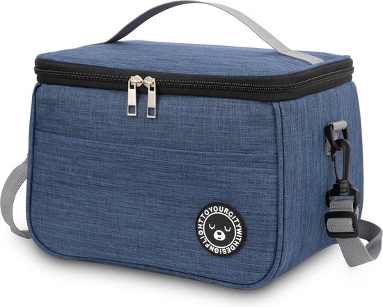 Koeltas, 9 liter, lunchtas, geïsoleerd, opvouwbare koeltas, kleine koeltas, lunchtas, lunchzak, draagbare lunchtas, voor werk, reizen, kantoor, picknick van KOEL