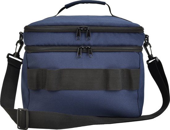Koeltas Blauw - Kleine Koeltas/Schoudertas - Lunchtas - Werktas - Coolbag - Dubbele Koelvak van KOEL