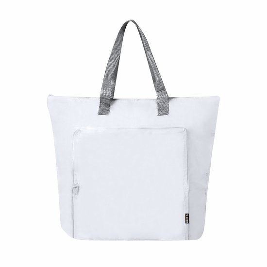 Koeltas Bondi - wit - lunchpakket of drankjes - 15 liter - 45 x 36 x 9 cm - shopper model van Merkloos