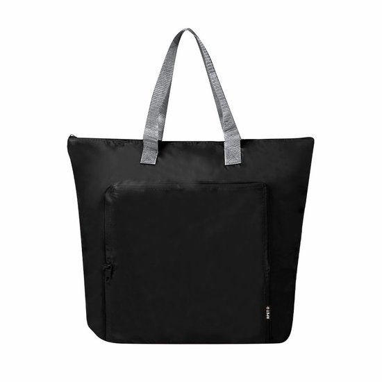 Koeltas Bondi - zwart - lunchpakket of drankjes - 15 liter - 45 x 36 x 9 cm - shopper model van Bondi
