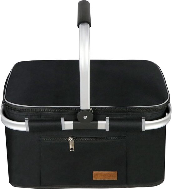 Koeltas, boodschappenmand, picknickmand, grote geïsoleerde koelmand, lunchtas, thermotas voor kantoor, camping, picknick, reizen, zijkant, met steunstang (patentbescherming) van KOEL