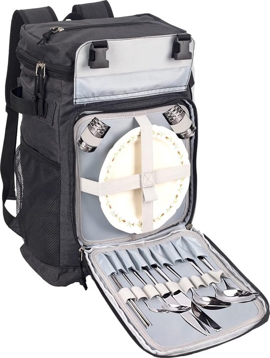 Koeltas, boodschappentas, picknicktas, thermische tas met isolatie, geïsoleerde tas koeltas voor kamperen, picknick, voedseltransport, winkelen van KOEL