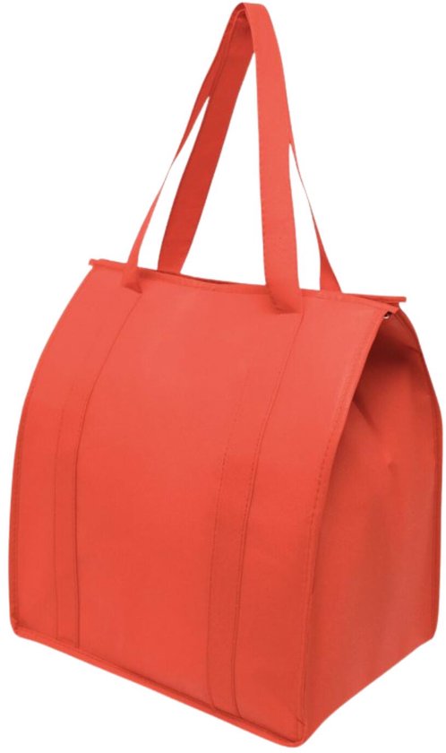 Koeltas Degree - rood - boodschappen - 23 liter - 35 x 25 x 38 cm - shopper model - lunchtas