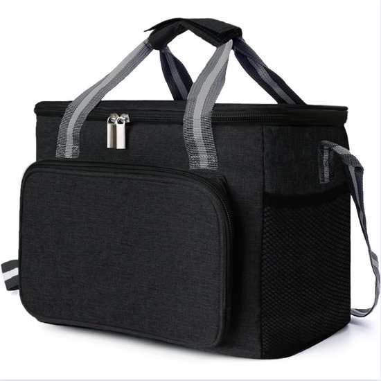 Koeltas - Geïsoleerde Koeltas - Opvouwbaar - Picknicktas - 15L - Compact - Zwart van KOEL