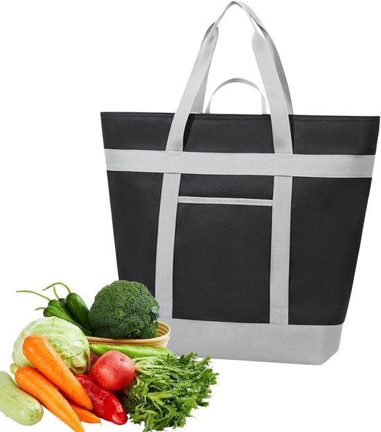 Koeltas - Geïsoleerde tas - Eten bewaren - Langdurige koude - 40 liter - Zwart
