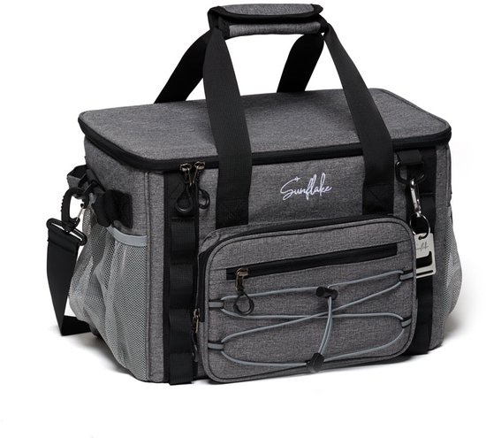 Koeltas Groot - 22 Liter - 5 Laags Geïsoleerde Picknicktas voor Volwassenen - Lunchtas - Grijs van De merknaam is UMI.