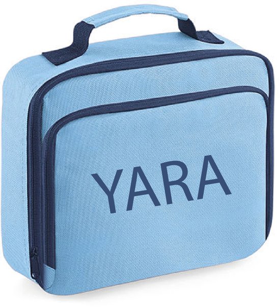 Koeltas - ideaal voor kinderen op kamp of naar school - lichtblauw - 24x20x8cm – gepersonaliseerd met naam van KOEL