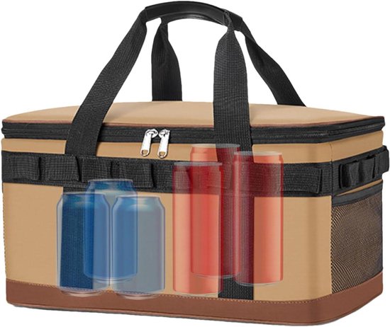 Koeltas - Isolatiezak - Eten koel houden - Waterdicht design - 23 liter - Kaki