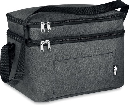 Koeltas - Koeltas lunch - Koeltasje - Koelbox - Isolatie - Duurzaam - 30 x 20 cm - RPET - donkergrijs van Merkloos