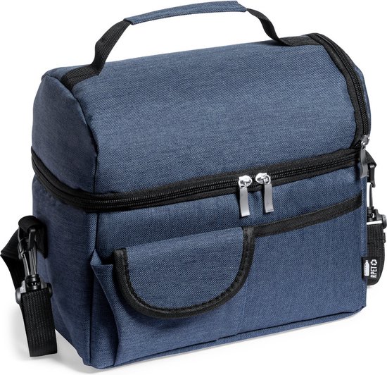 Koeltas - Koeltas lunch - Koeltasje - Koelbox - Isolatie - Met schouderband - 25 x 24 cm - RPET - Duurzaam - blauw van KOEL