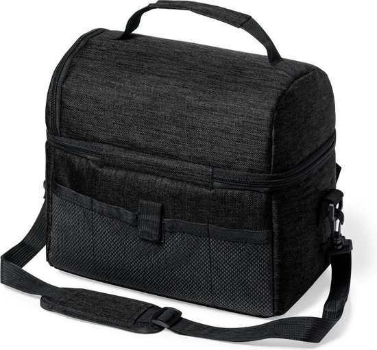 Koeltas - Koeltas lunch - Koeltasje - Koelbox - Isolatie - Met schouderband - 25 x 24 cm - RPET - Duurzaam - zwart van KOEL