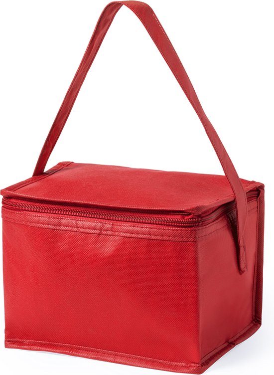 Koeltas - Koeltasje klein - Koeltassen - Geschikt voor 6 33cl blikjes - 4 liter - Rood van KOEL