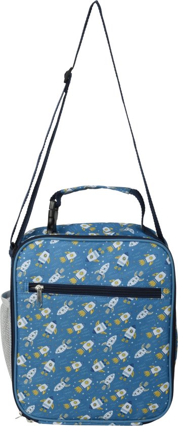 koeltas lunch - Space -koeltasje - lunchtasje kids - lunchtas kinderen - koeltas -raket tas van Merkloos