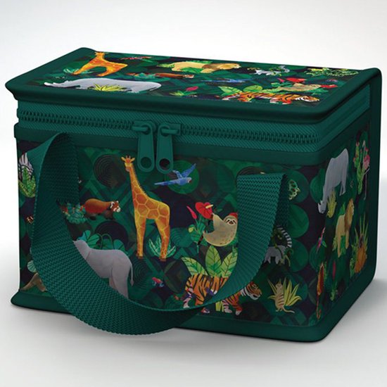 Koeltas Lunchtas Dierenrijk RPET Duurzaam - 15x20,5x14cm lunchtas kind van KOEL