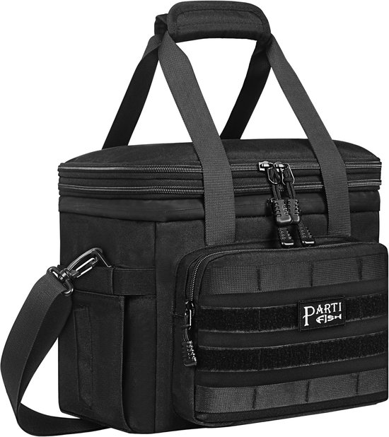 Koeltas Lunchtas - Geïsoleerde Coolbox - Tactisch Zwart - 15-18L van Lifewit