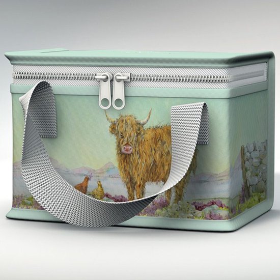 Koeltas Lunchtas Jan Pashley Highland Koe RPET Duurzaam - 15x20,5x14cm van KOEL