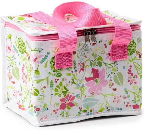 Koeltas Lunchtas Julie Dodsworth Roze Botanical RPET Duurzaam - 16x21x13cm van KOEL