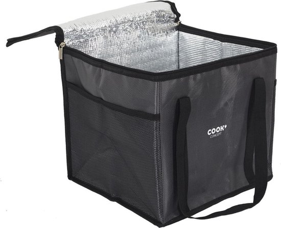 Koeltas - Lunchtas - koelbox : 30x30cm - grijs - XL Coolbag van KOEL
