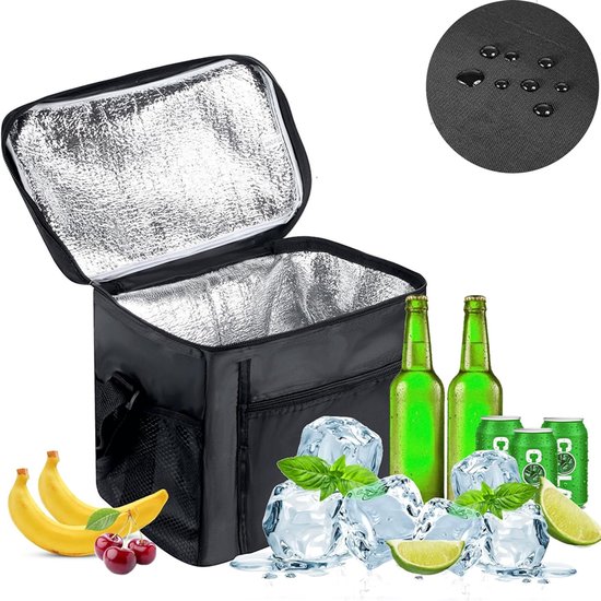 Koeltas - Lunchtas - Koeltas - Lunch Bag - Geïsoleerde Koeltas - Picknicktas - Koeltas Lunch - Koeltassen - Koelzak - Koeltasje - Coolbag - 10-15 Liter - Koeltas Geïsoleerde Lunchtas - Slijtvast En Duurzaam Materiaal - Waterdicht En Vuilafstotend van Merkloos
