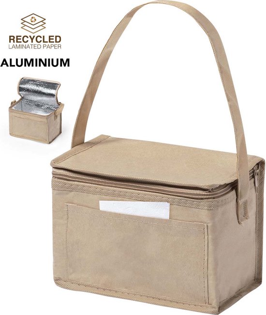 Koeltas - Lunchtas - Koeltasje lunch - Isolatie - Volwassenen - Dames - Heren - Gerecycled - Papier - Aluminium van Merkloos
